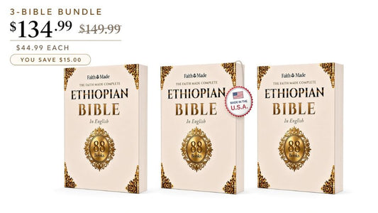 3 Pack - The FaithMade™️ Complete Ethiopian Bible