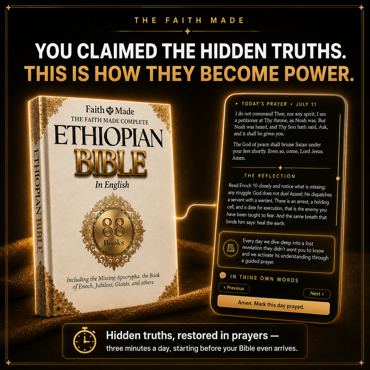 DAILY GUIDE: HIDDEN TRUTHS, RESTORED IN PRAYERS