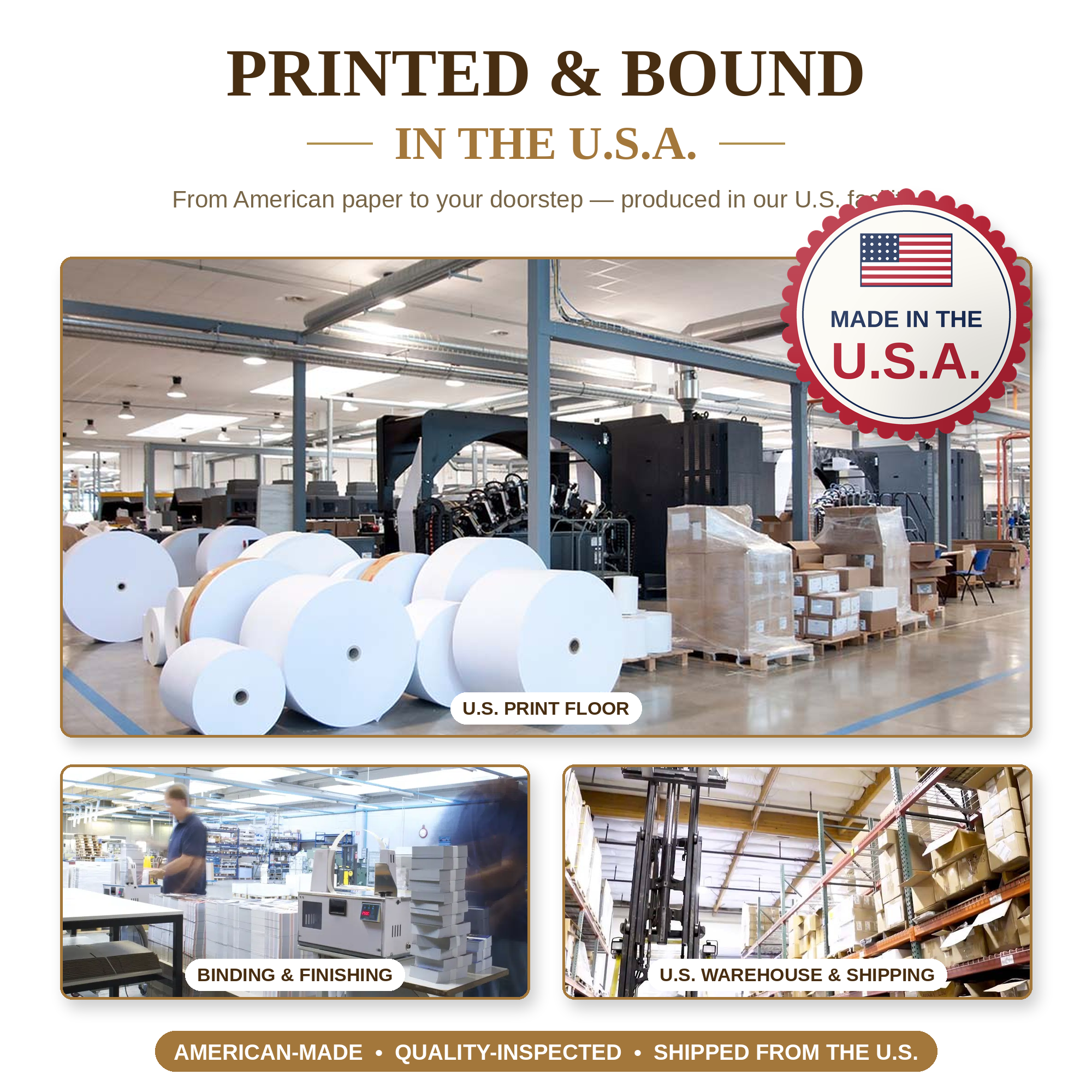 Printed and bound in USA